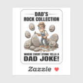 Rock Collections Rockhounding Geologist Vater Joke Aufkleber (Blatt)