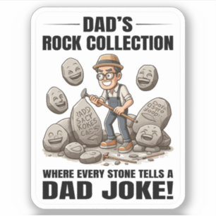 Rock Collections Rockhounding Geologist Vater Joke Aufkleber