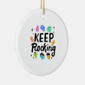 Rock Collector - Behalten Rocking Keramik Ornament (Rechts)
