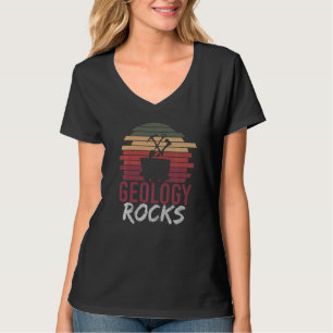 Rock Collector Geologin Paleontologe Retro Geol T-Shirt