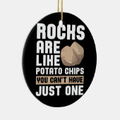 Rock Collector Geologist Mineral Fossils Rock Keramik Ornament (Rechts)