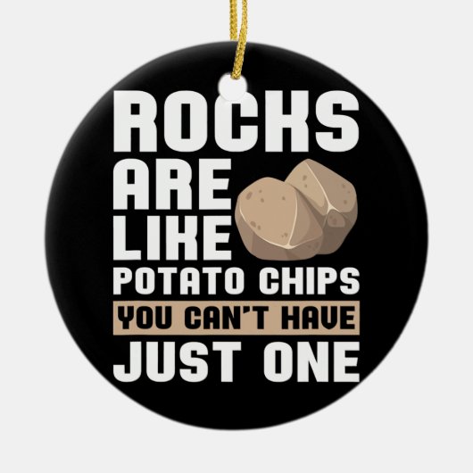 Rock Collector Geologist Mineral Fossils Rock Keramik Ornament (Vorne)