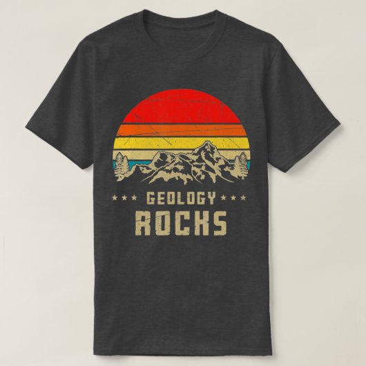 Rock Collector Geologist Mountains Nature Retro Ge T-Shirt (Design vorne)