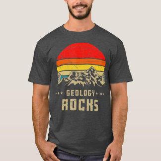 Rock Collector Geologist Mountains Nature Retro Ge T-Shirt
