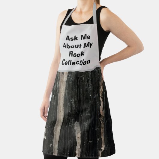 Rock Collector Humorer, Schwarz-weißer Stein Schürze (InSitu)