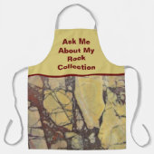 Rock Collector Humorroter Marmorstein Schürze (Vorderseite)