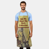 Rock Collector Humorroter Marmorstein Schürze (Getragen)