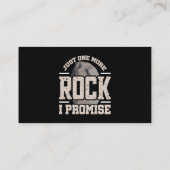 Rock Collector nur noch ein Rock I Versprechen Geo Visitenkarte (Rückseite)