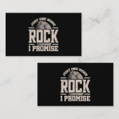 Rock Collector nur noch ein Rock I Versprechen Geo Visitenkarte (Vorne/Hinten)