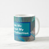 Rock Collector Spaß Blue Green Marble Stone Kaffeetasse (VorderseiteRechts)