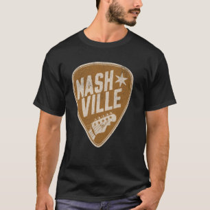 Rock & Country Music Lover Nashville Plektrum T-Shirt