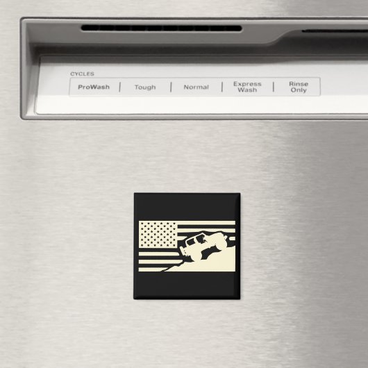 Rock Crawler American Flag #USAPatriotGraphics © Magnet (In Situ (Geschirrspüler))