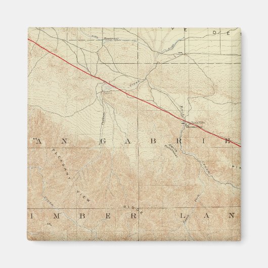 Rock Creek quadrangline zeigt San Andreas Rift Magnet (Vorne)