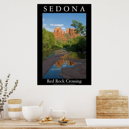 Rock Crossing in Sedona 4160 Poster (Küche)