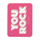 Rock Danke Pink Magnet (Vertikal)