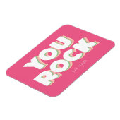 Rock Danke Pink Magnet (Linke Seite)