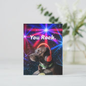 Rock Danke, Postcard Postkarte (Stehend Vorderseite)