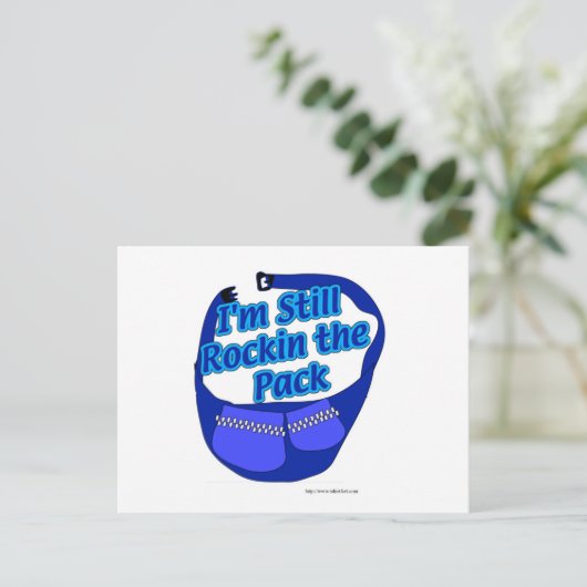 Rock das Pack! Postkarte (Stehend Vorderseite)