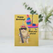 Rock deine Pinata! Postkarte (Stehend Vorderseite)