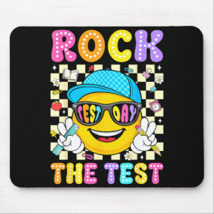 Rock den Test lächeln Gesicht Sonnenbrille Lehrer  Mousepad