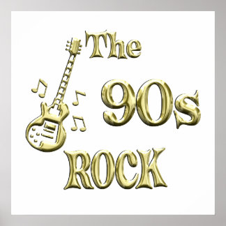 ROCK DER 90er Jahre Poster