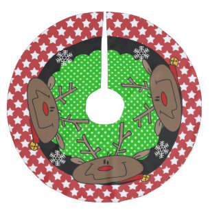 Rock der Pferderennbahn Polyester Weihnachtsbaumdecke