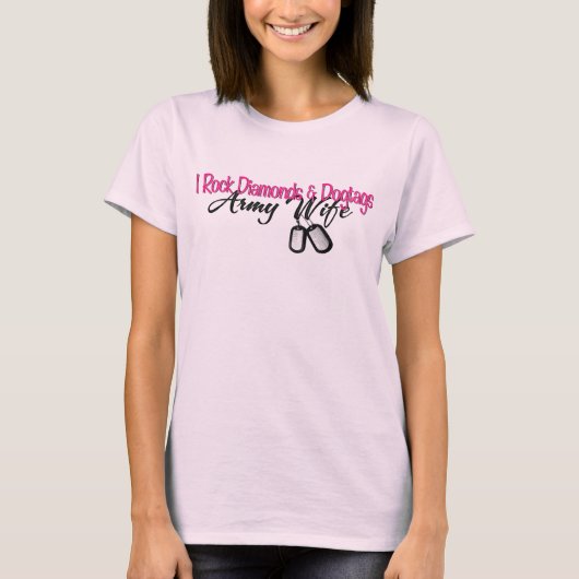 Rock Diamonds & Tags - Armee T-Shirt (Vorderseite)