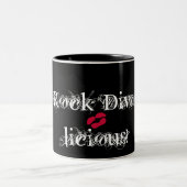"Rock Diva-licious! In Schwarz" Tasse - individuel (Mittel)