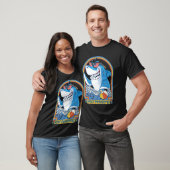 Rock Dolphin A Great Week For A Shark To Stay Posi T-Shirt (Unisex)
