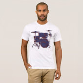 Rock Drummer Stylish Drums T - Shirt (Vorne ganz)