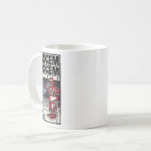 Rock em Sock em Roboter Boxring Kaffeetasse (Vorderseite Links)
