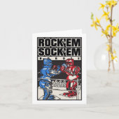 Rock em Sock em Roboter Boxring Karte (Gelbe Blume)