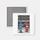 Rock em Sock em Robots Boxring Magnet (Vorderseite/Rückseite)