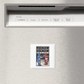 Rock em Sock em Robots Boxring Magnet (In Situ (Geschirrspüler))