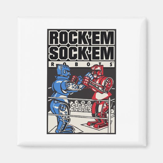 Rock em Sock em Robots Boxring Magnet (Vorne)