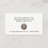 Rock Face Cliffs Wilderness Guide Visitenkarte (Rückseite)