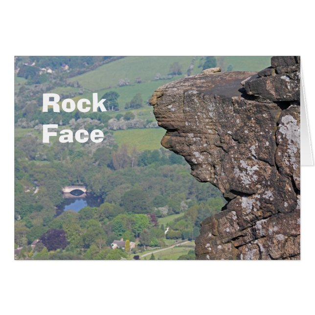 Rock Face-Karte (Vorderseite (Horizontal))