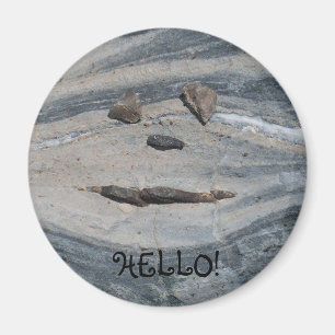 Rock Face sagt Hallo Magnet