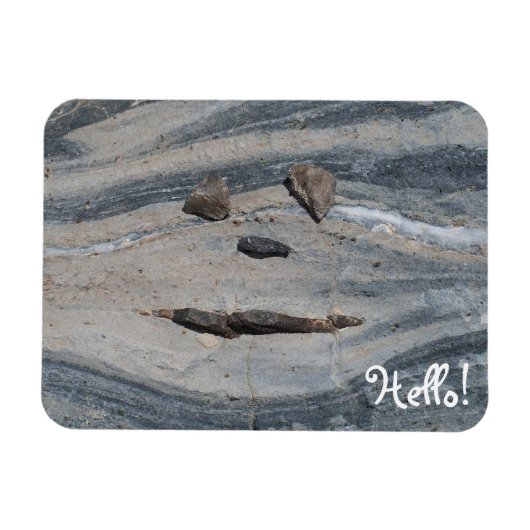 Rock Face sagt Hallo! Magnet (Horizontal)