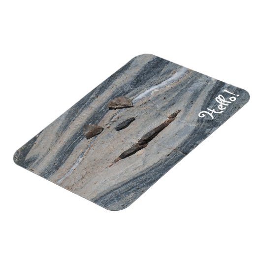 Rock Face sagt Hallo! Magnet (Linke Seite)