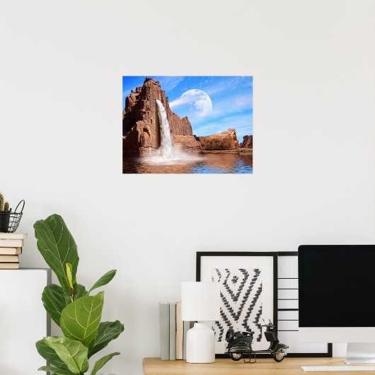 Rock Falls Poster (Heimbüro)