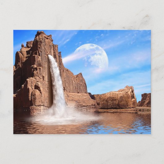 Rock Falls Postkarte (Vorderseite)