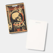 Rock fest ausweis (Vorder- & Rückseite)