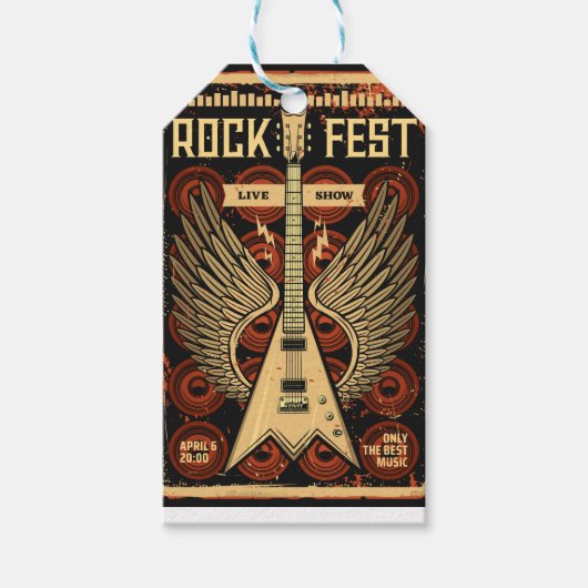 Rock fest geschenkanhänger (Vorderseite)