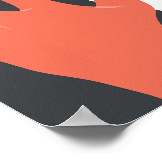 Rock Festival - Bold Red & Black Grunge Design Pos Poster (Ecke)