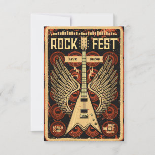 Rock-Festival Dankeskarte