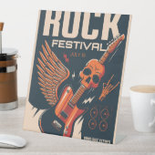 Rock Festival Sockelschild (In Situ)