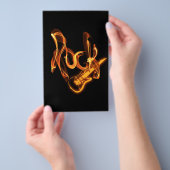 Rock-fire-Schild Flyer (Handgriff)