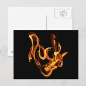Rock-fire-Schild Postkarte (Vorne/Hinten)
