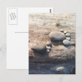 Rock Footprints Postkarte (Vorne/Hinten)